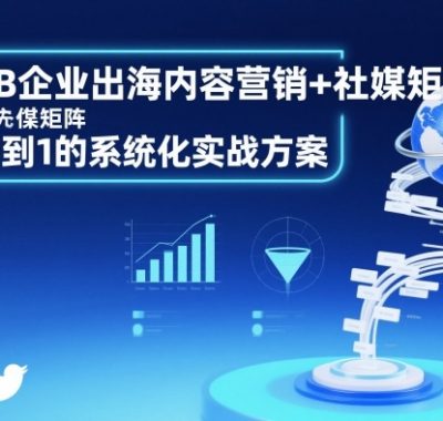 B2B企业出海内容营销+社媒矩阵，从0到1的系统化实战方案
