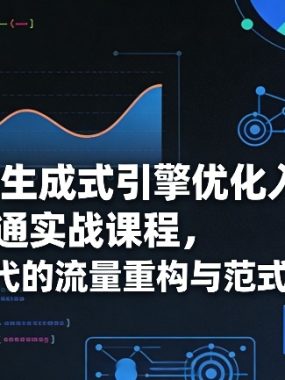 GEO生成式引擎优化入门到精通实战课程，AI时代的流量重构与范式转移