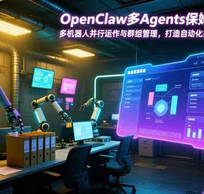 OpenClaw多Agents保姆级教程：多机器人并行运作与群组管理，打造自动化办公的一人军团