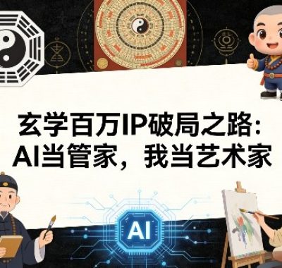 玄学百万IP破局之路：AI当管家，我当艺术家