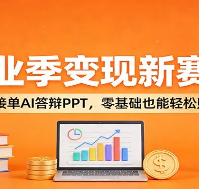 毕业季变现新赛道：闲鱼接单AI答辩PPT，零基础也能轻松赚佣金