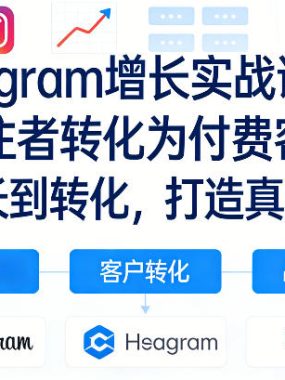 Instagram增长实战课，将关注者转化为付费客户！从增长到转化，打造真正品牌（双语字幕）