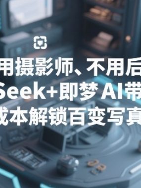 不用摄影师、不用后期，DeepSeek+即梦AI带你零成本解锁百变写真！