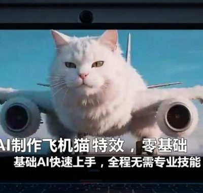 AI制作飞机猫特效，零基础AI快速上手，全程无需专业技能
