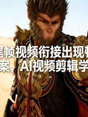 AI首尾帧视频衔接出现顿挫感解决方案，AI视频剪辑学习必看