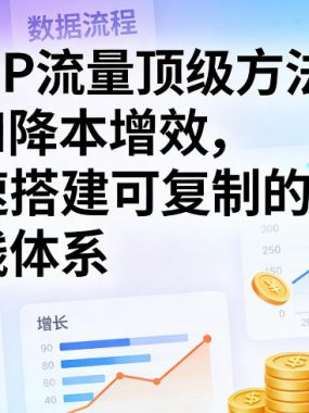 AI+IP流量顶级方法论，用AI降本增效，快速搭建可复制的IP賺钱体系