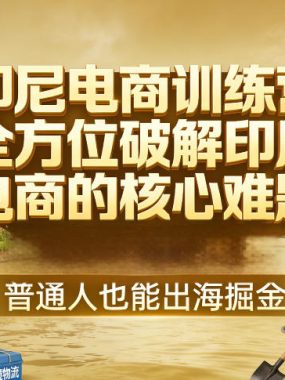 印尼电商训练营，全方位破解印尼电商的核心难题，普通人也能出海掘金