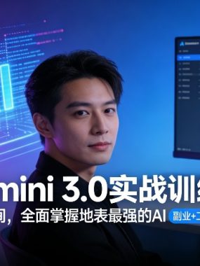 Gemini 3.0实战训练营，一周时间，全面掌握地表最强的AI，副业+工作提效倍增（更新）