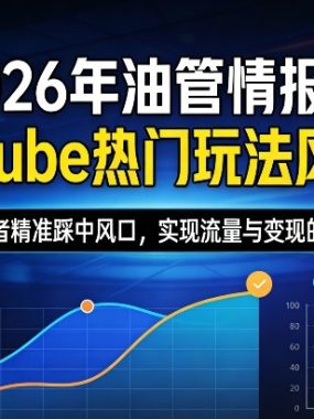 2026年油管情报包，youtube热门玩法风向标，助力创作者精准踩中风口，实现流量与变现的双重突破（更新）