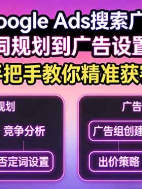 2026Google Ads搜索广告教程：从关键词规划到广告设置全流程，手把手教你精准获客