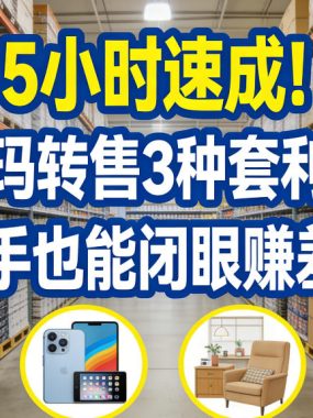 5小时速成！沃尔玛转售3种套利玩法，新手也能闭眼賺差价