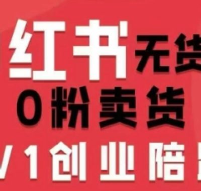 小红书无货源0粉电商课，开店准备、选品策略、笔记撰写、视频剪辑、数据分析、账号打造、资料文档（更新26年2月）