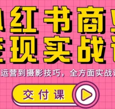 饭饭老师·小红书商业变现实战课