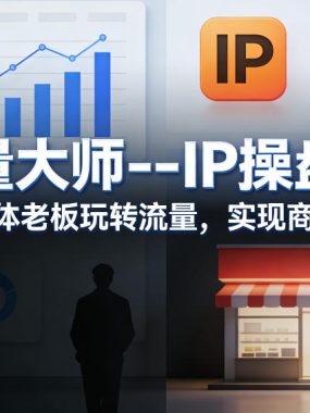 流量大师—IP操盘手，助力实体老板玩转流量，实现商业突破